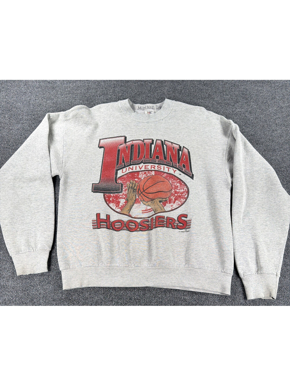 Vintage 90's Indiana University Hoosiers Basketball Sweatshirt-Size XL